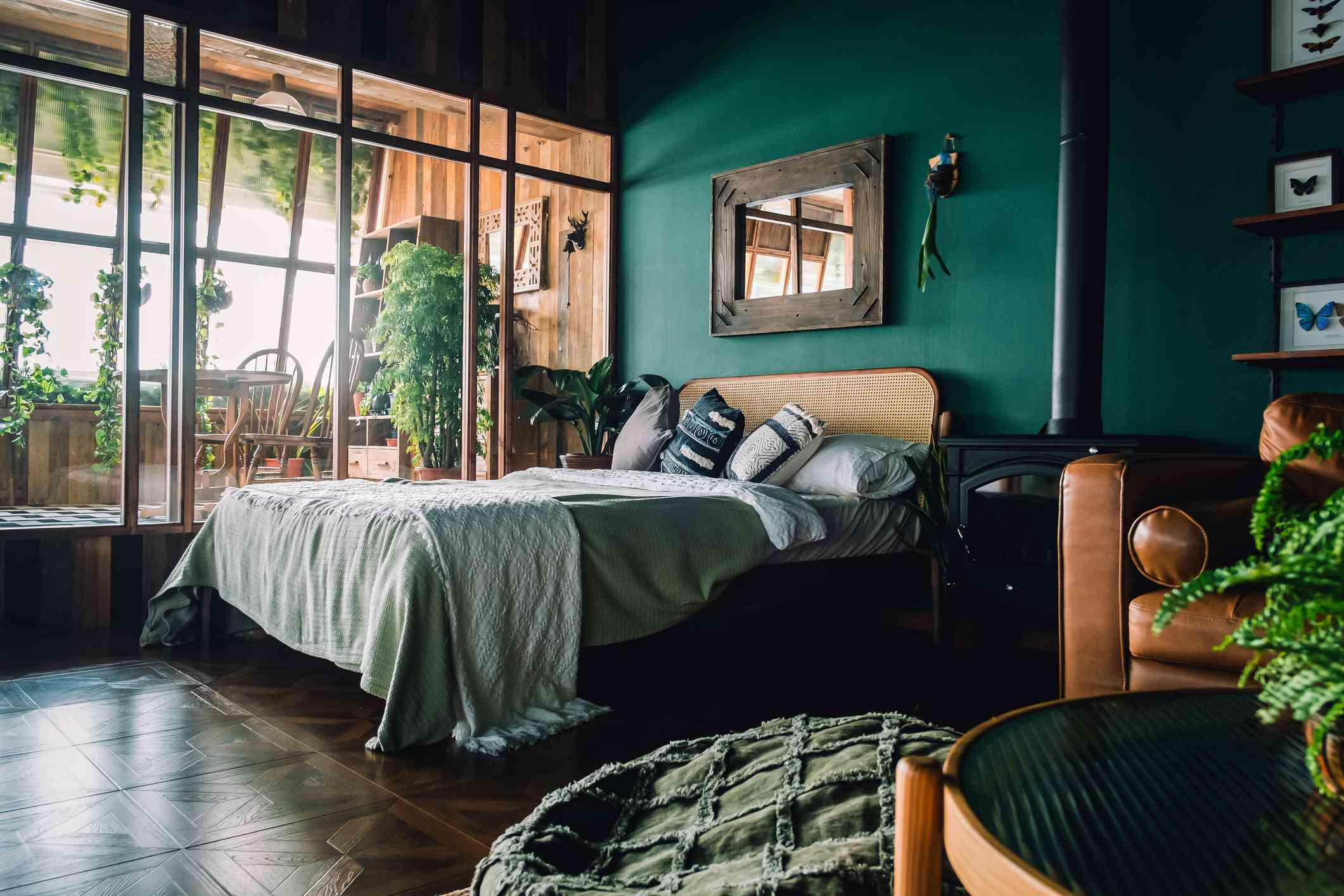 Forest Green Bedroom 