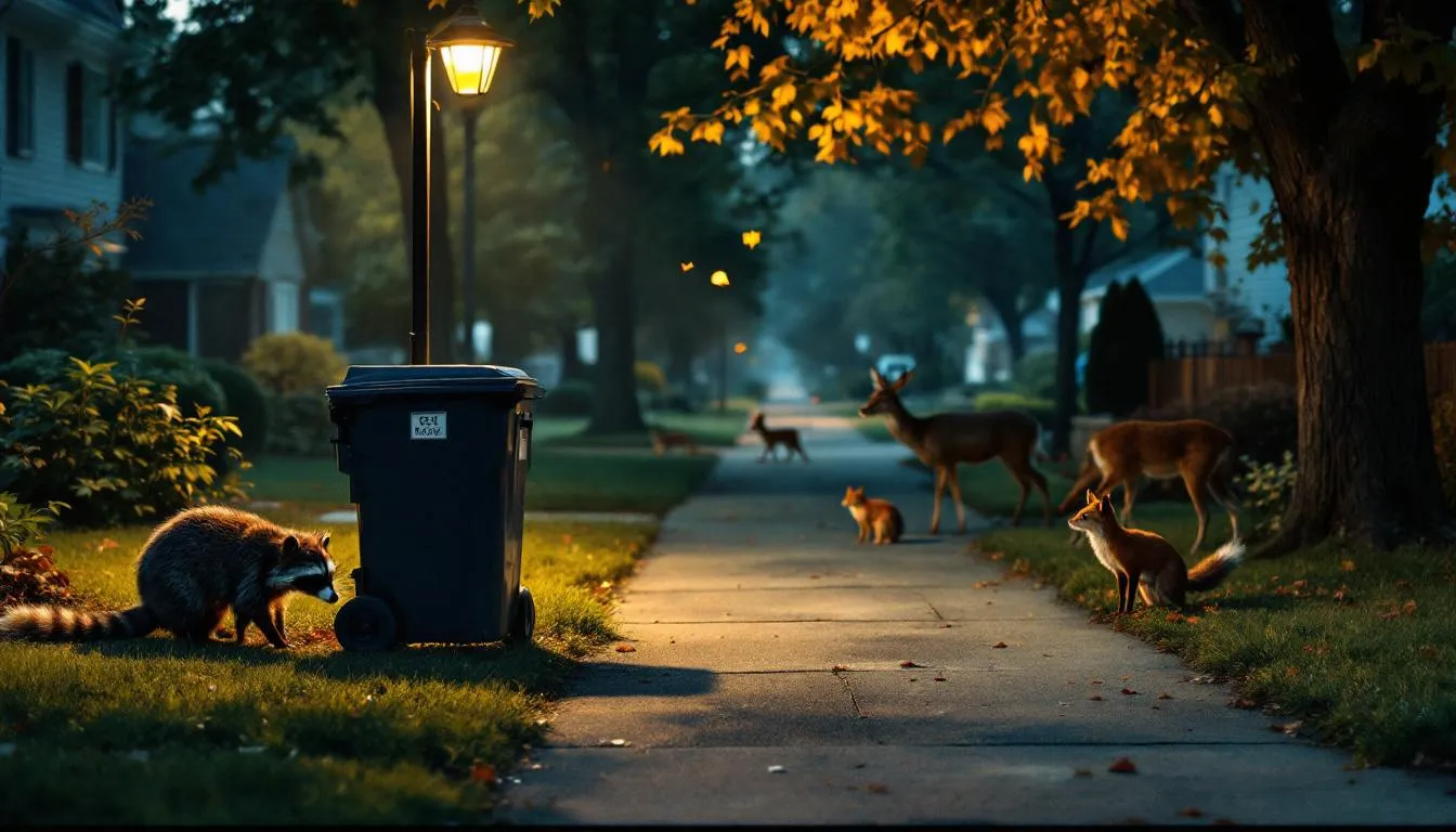 Health risks associated with wildlife issues in a residential area.