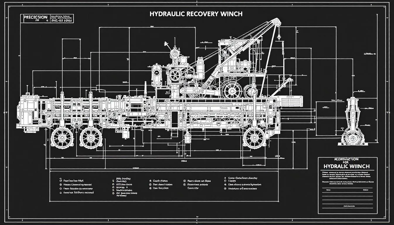 A leading supplier of hydraulic recovery winches showcased.