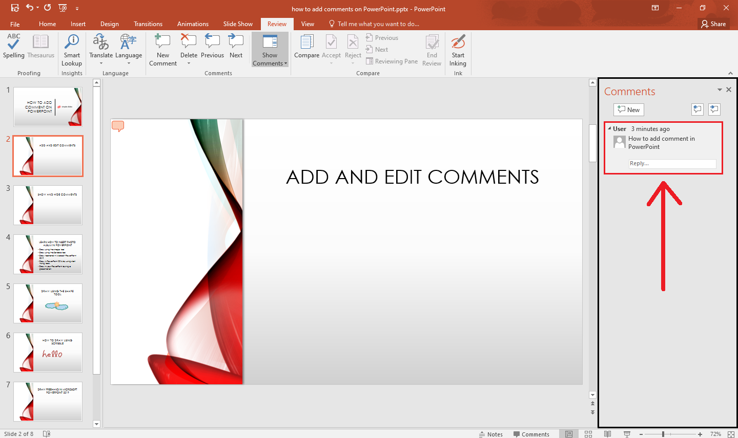 How To Add a Comment on a PowerPoint Slide In 4 Easy Steps