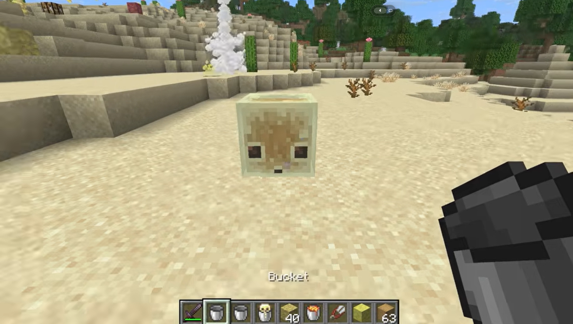How to Capture a Sulfur Cube with Bucket