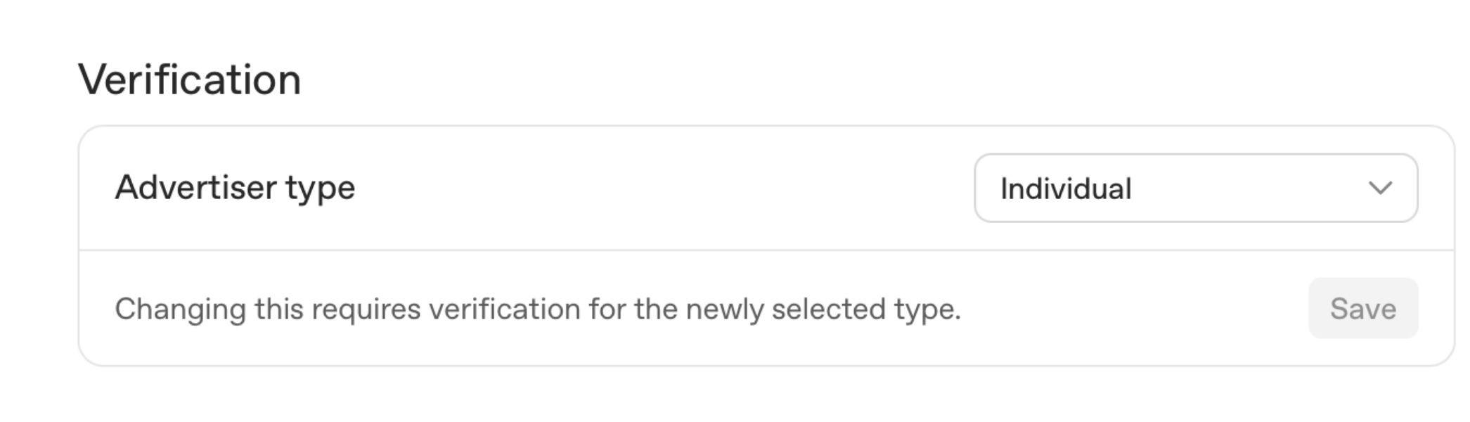 Verification for ChatGPT Ads