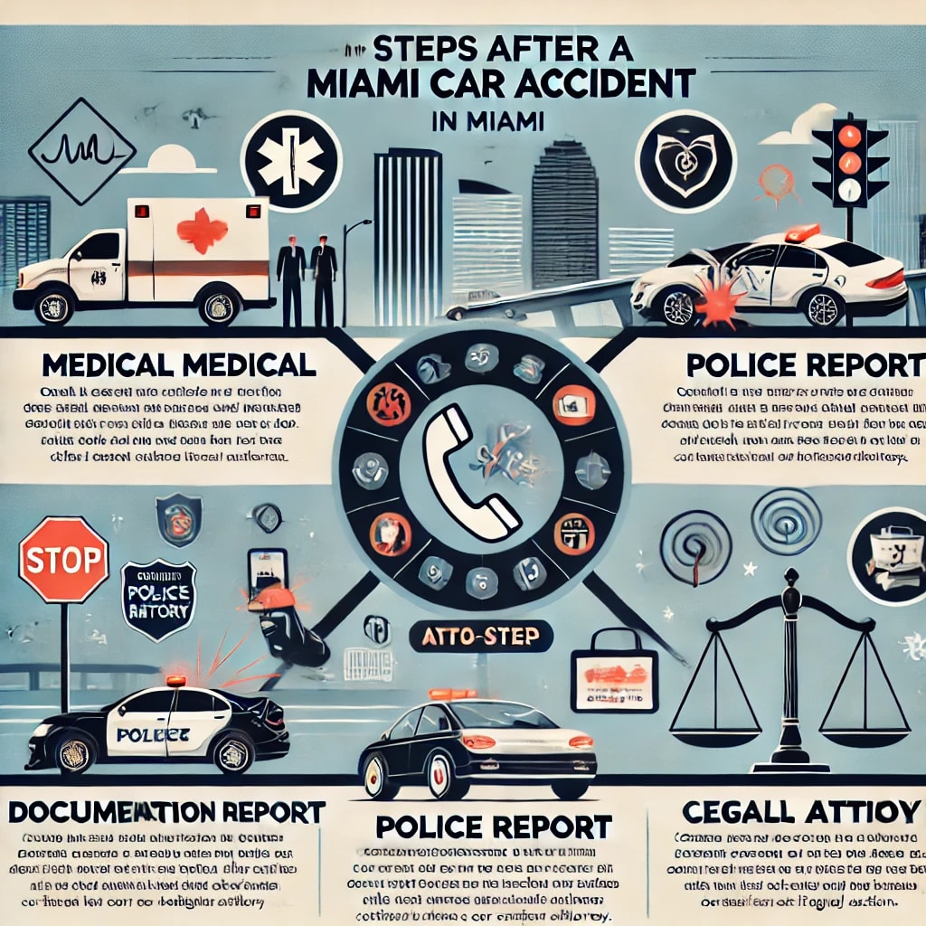 What to do after a car accident in Miami.