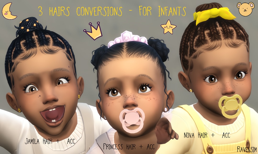 3 Hairs + Accessories For Infants