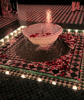 Oudayas Museum fountain in Rabat, Morocco