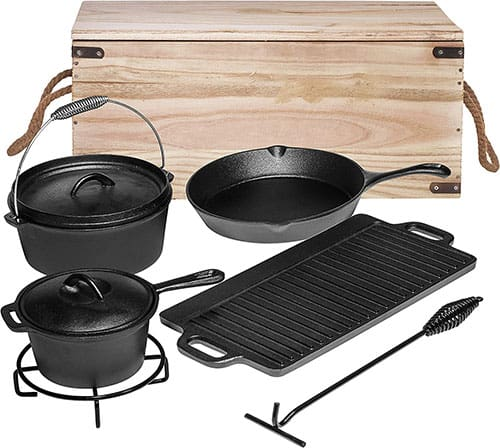 Bruntmor Camping Cooking Set of 7