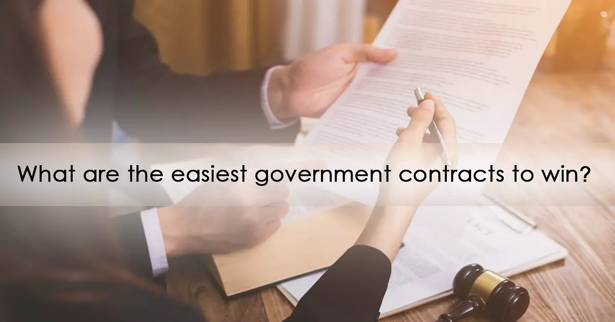What are the easiest government contracts to win?