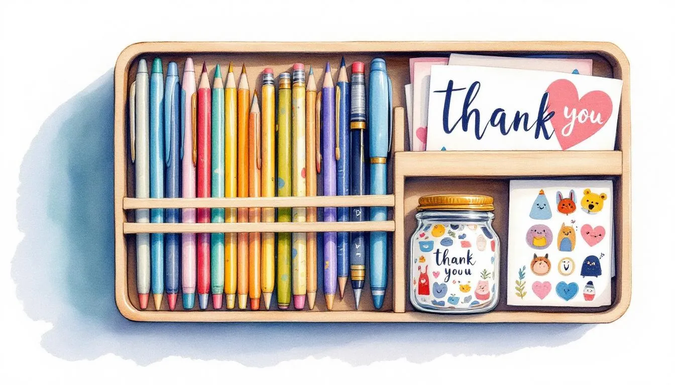 Unique stationery sets that include personalized pens, pencils, and stickers.
