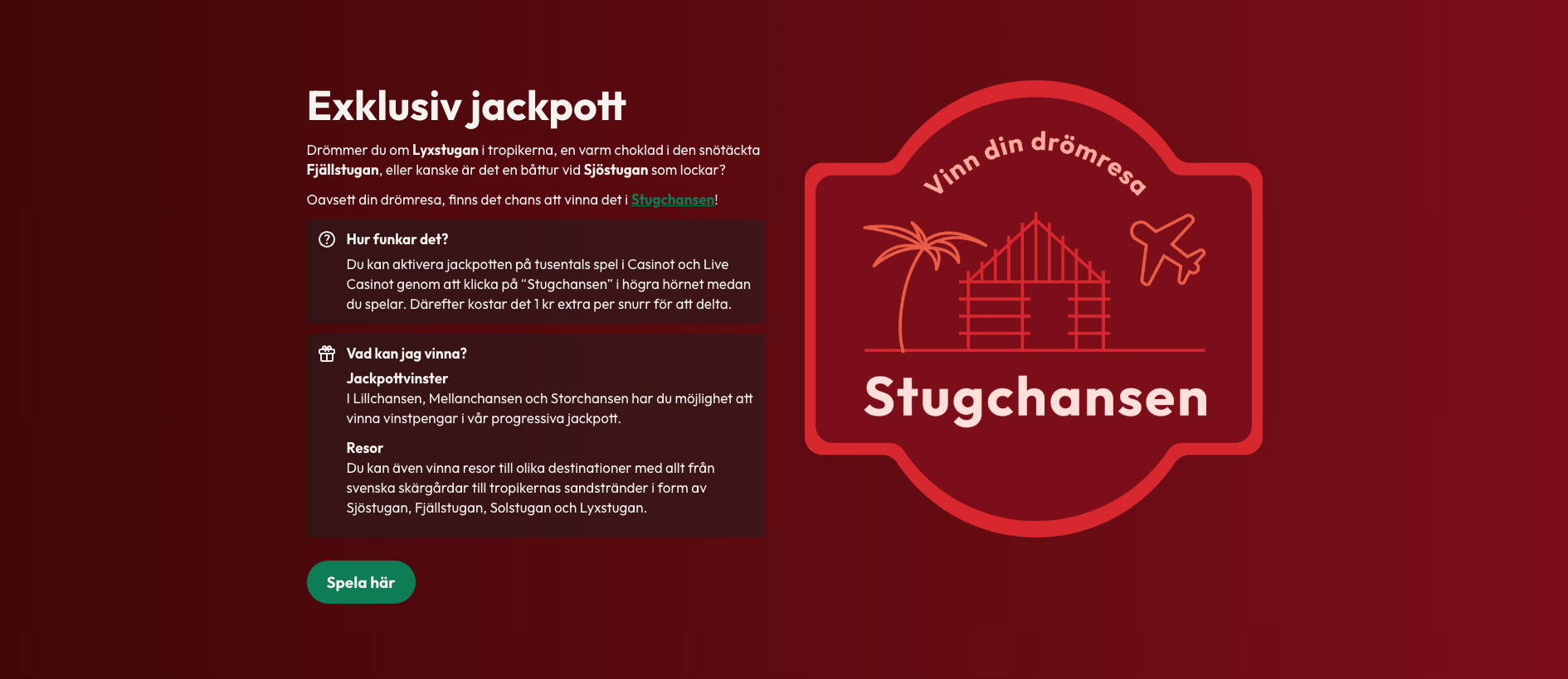 Casinostugan stugchansen