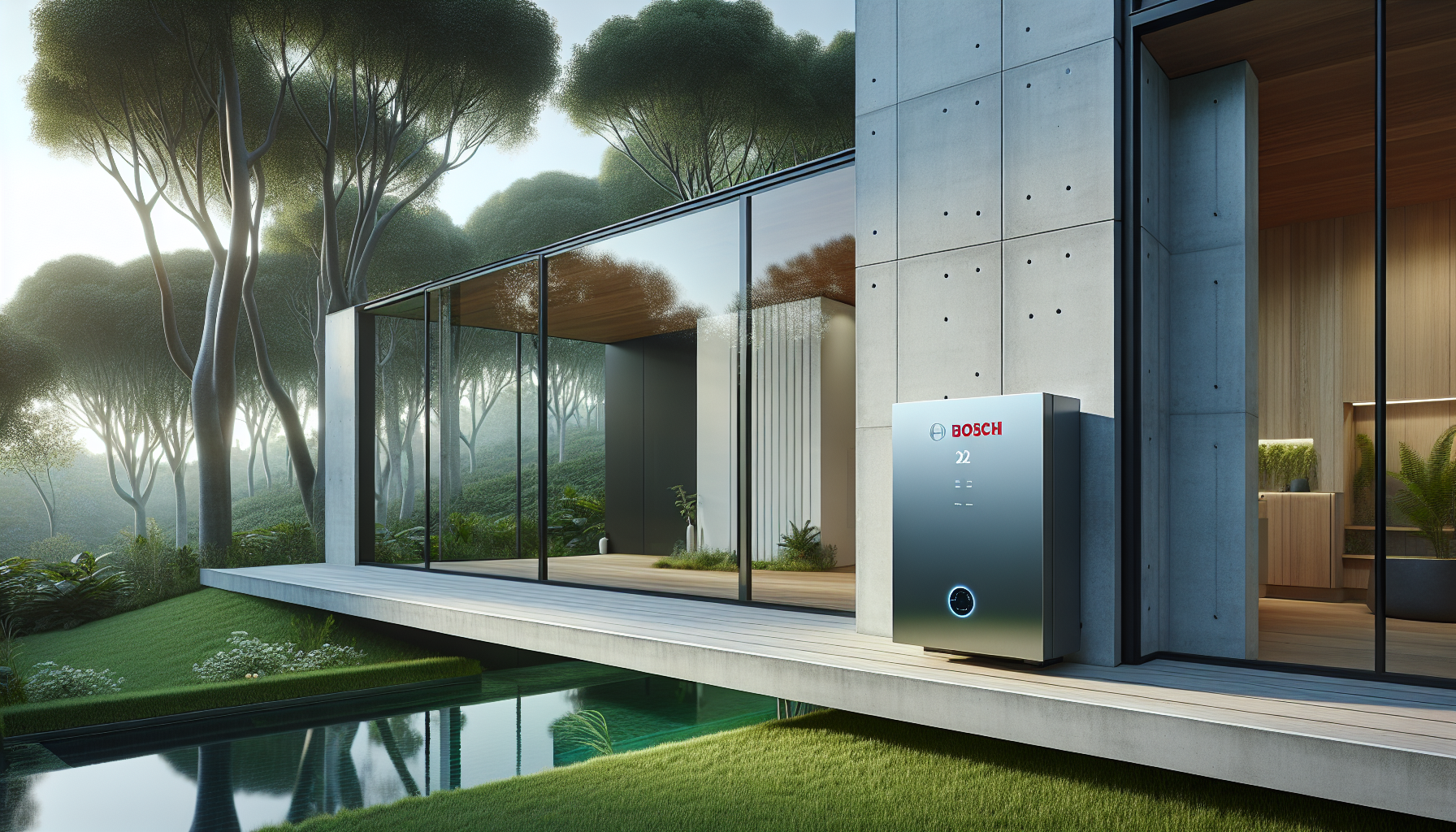 Bosch hot water system in a modern home