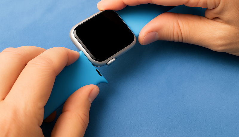 Detach the straps with care and with easy hands