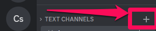 Screenshot showing the icon next to a Discord's text channel