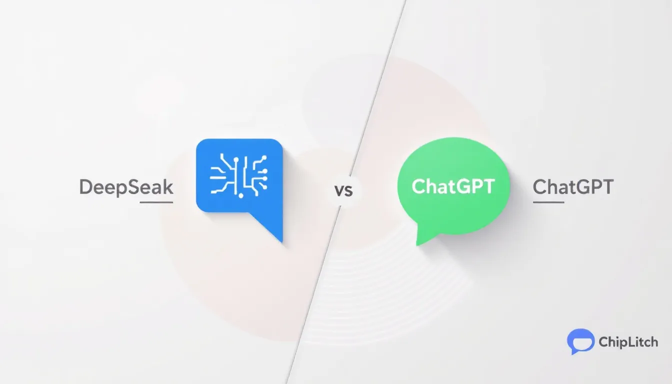 A side-by-side comparison chart of key features of DeepSeek and ChatGPT.
