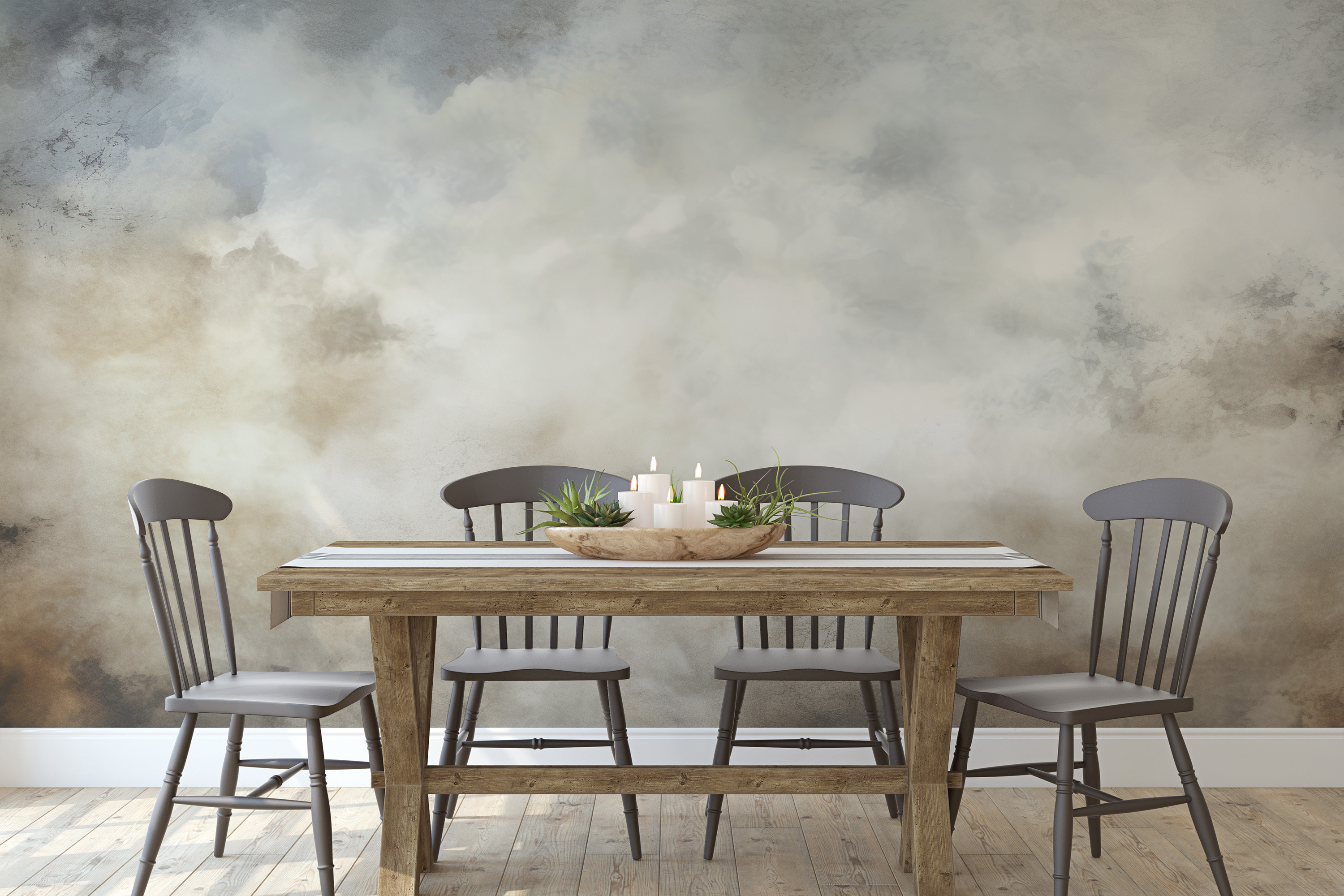 One of the Decomura photo wallpaper patterns from the "Concrete&Clouds" collection