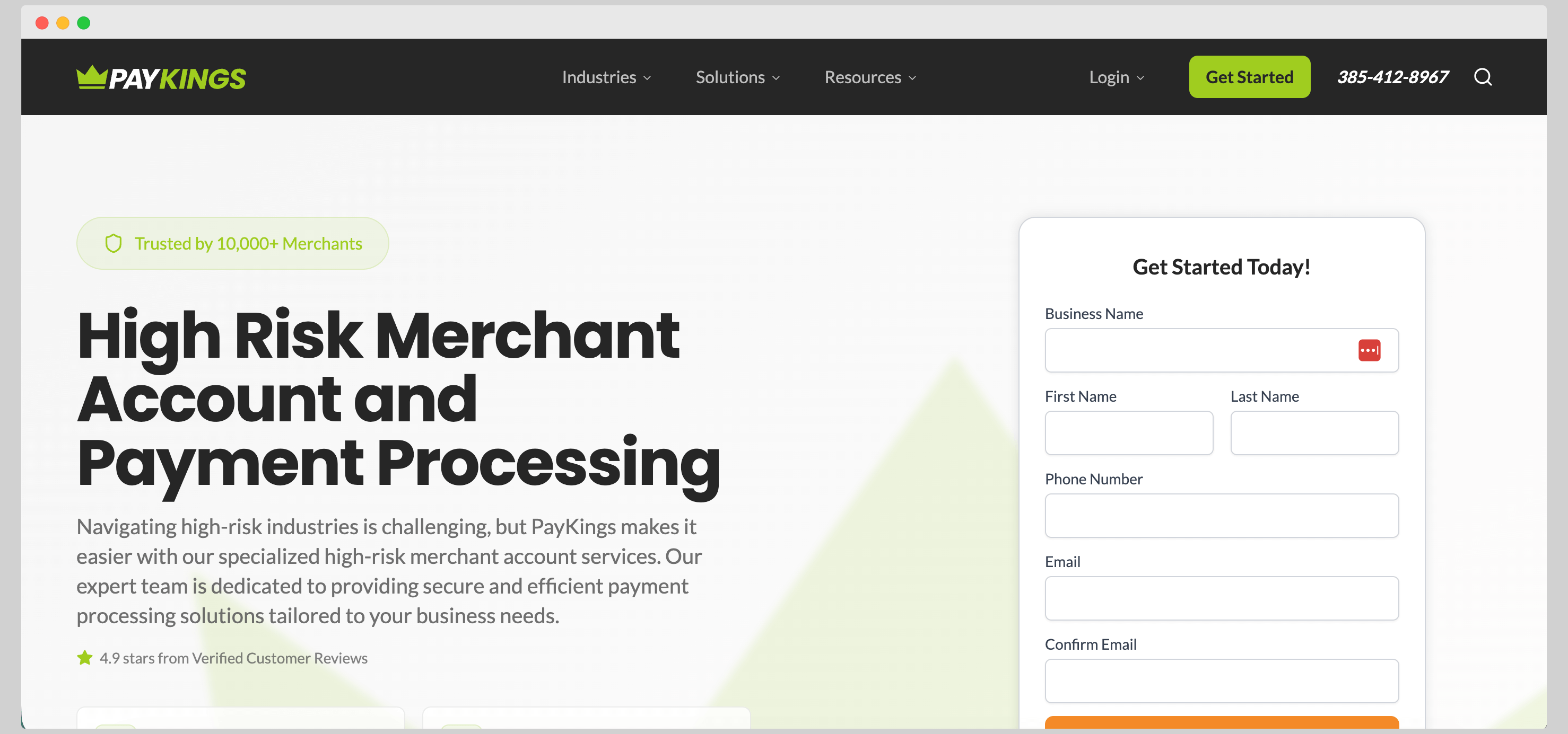 Hard to Place Merchant Services - Paykings