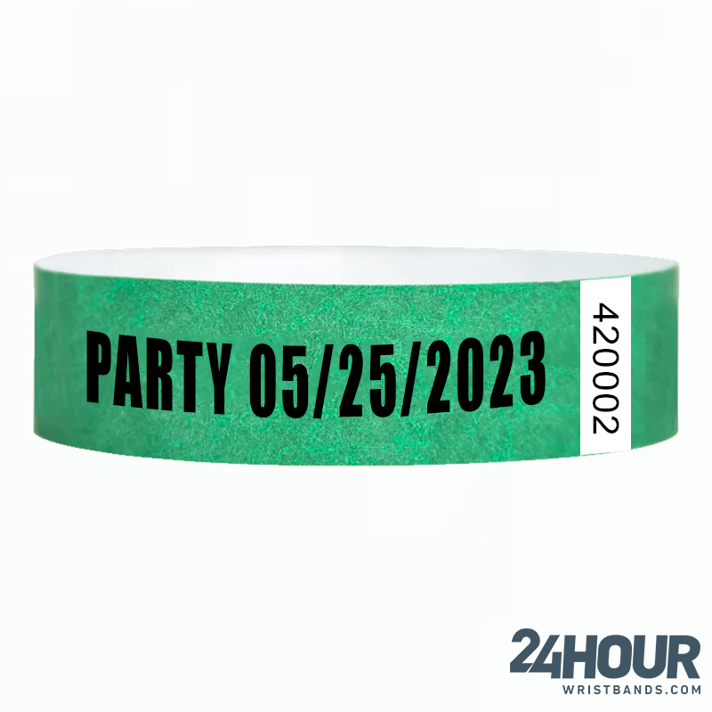 Tyvek Baseball Wristbands