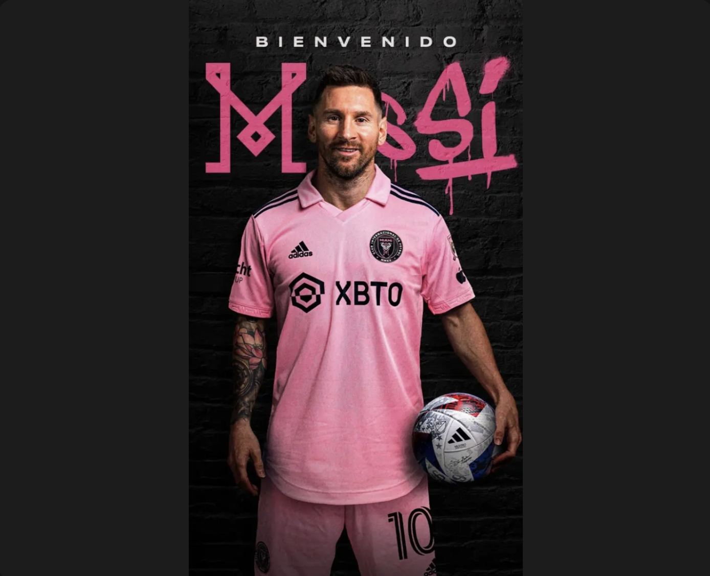 messi inter miami wallpaper pink kit