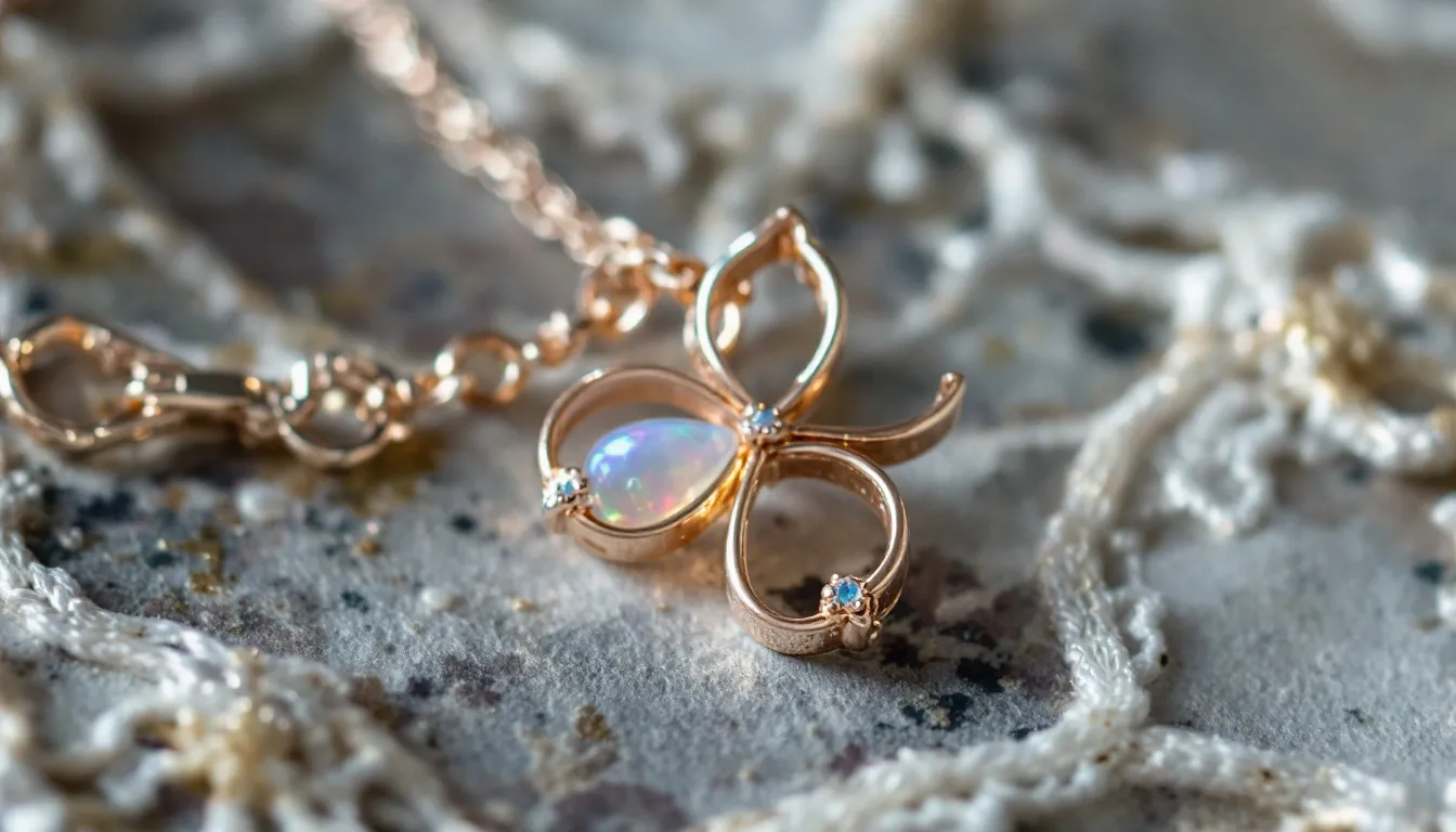 Idée cadeau : offrir un collier trèfle, un symbole de chance.