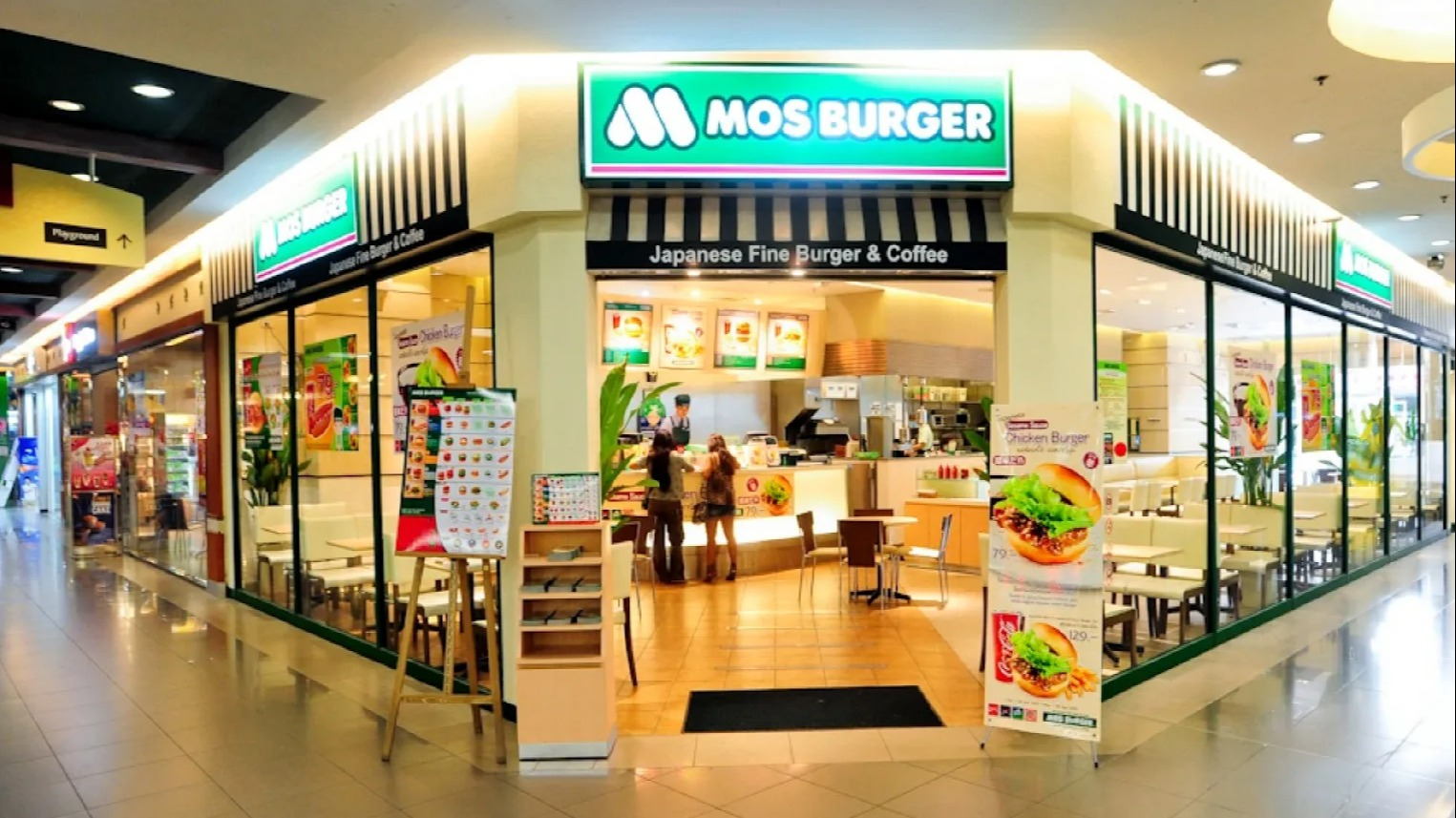 MOS Burger store built in the Philippines