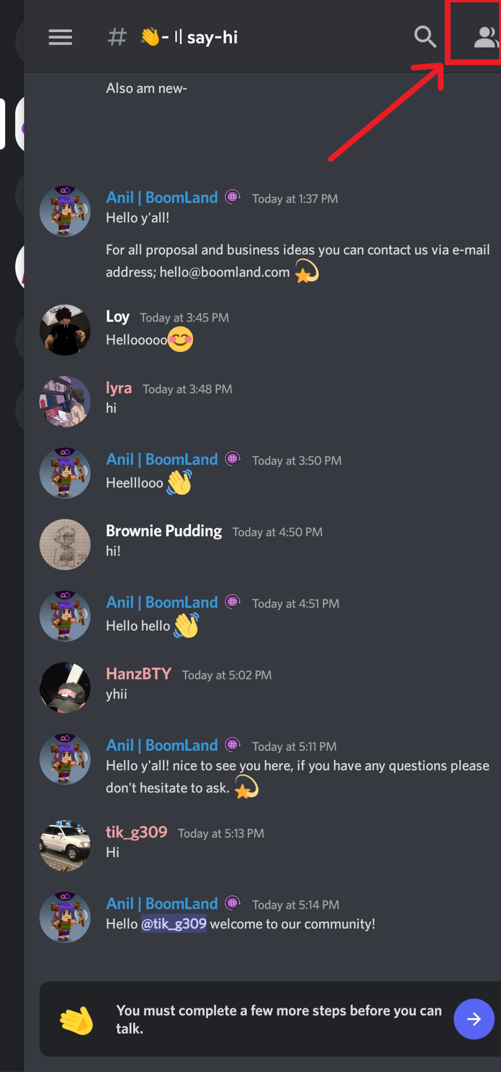 Discord Mobile - Channel Chats