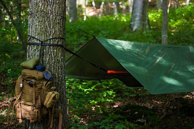 camping hammock suspension system
