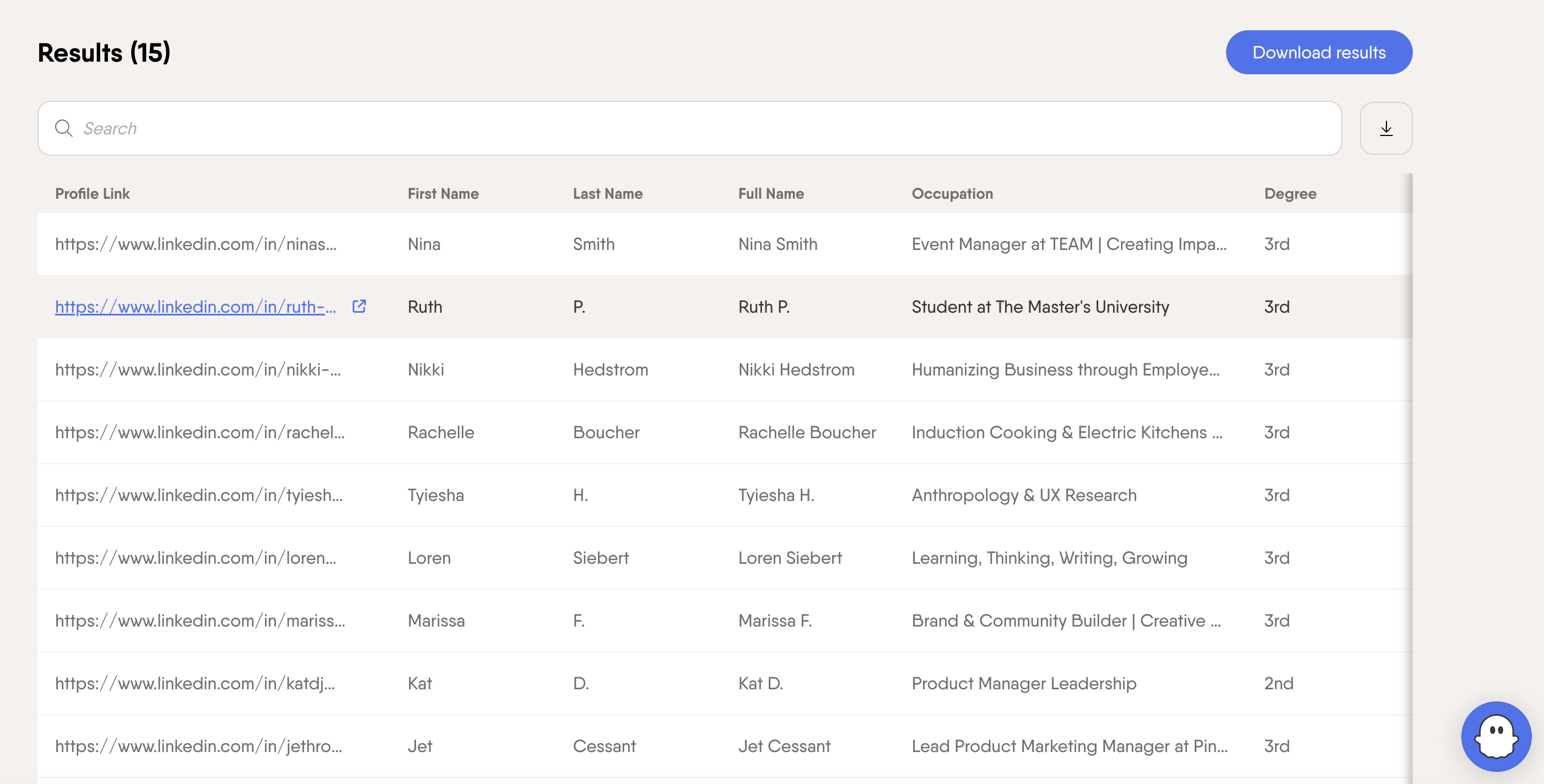 LinkedIn Post Commenters Export