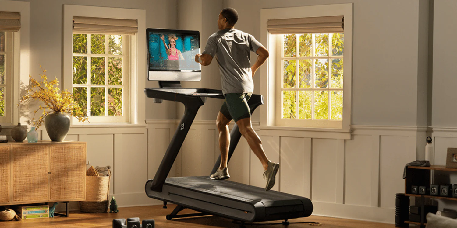 A home gym in the living room