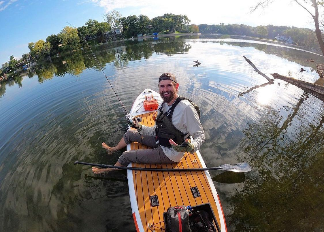 paddle boards that hold fishing gear