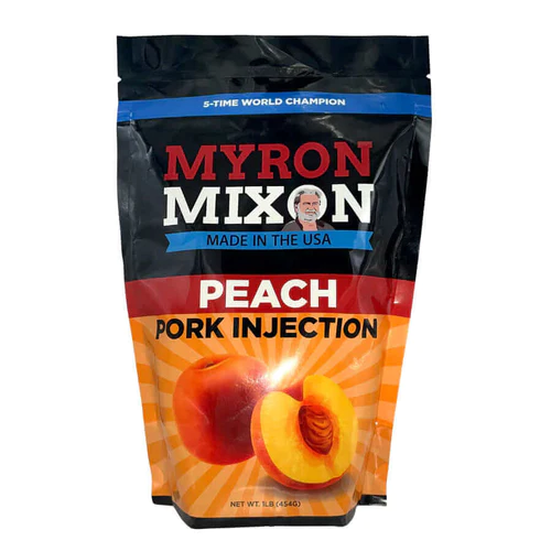 Myron Mixon Peach Pork Injection - Size: 1 lbs | USA Made | CONTAINS: SOY