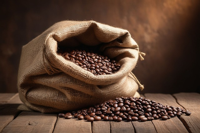 Coffe beans in a bag