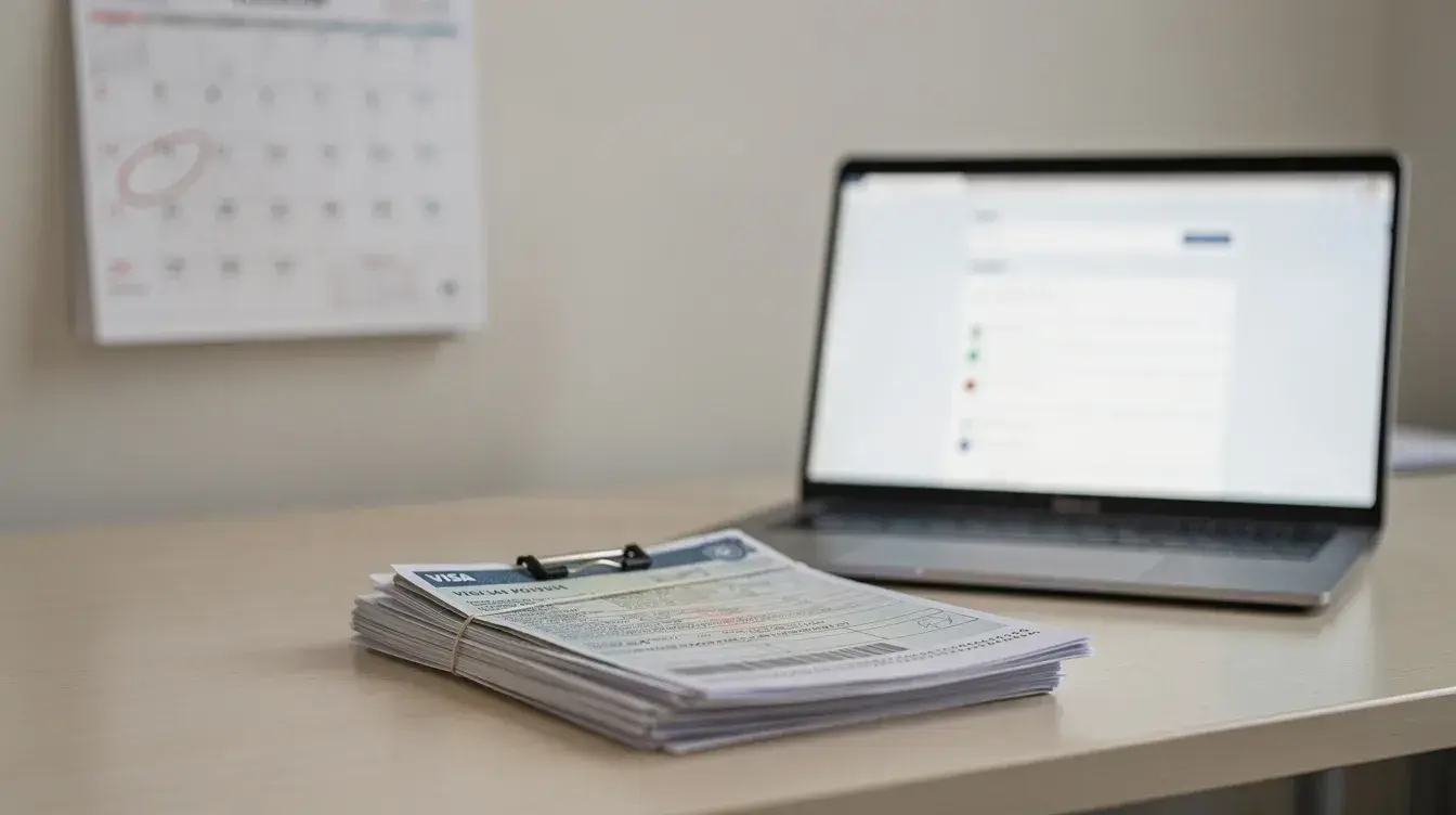 Visa applicant timing a dummy ticket around appointment day, upload deadline and document review
