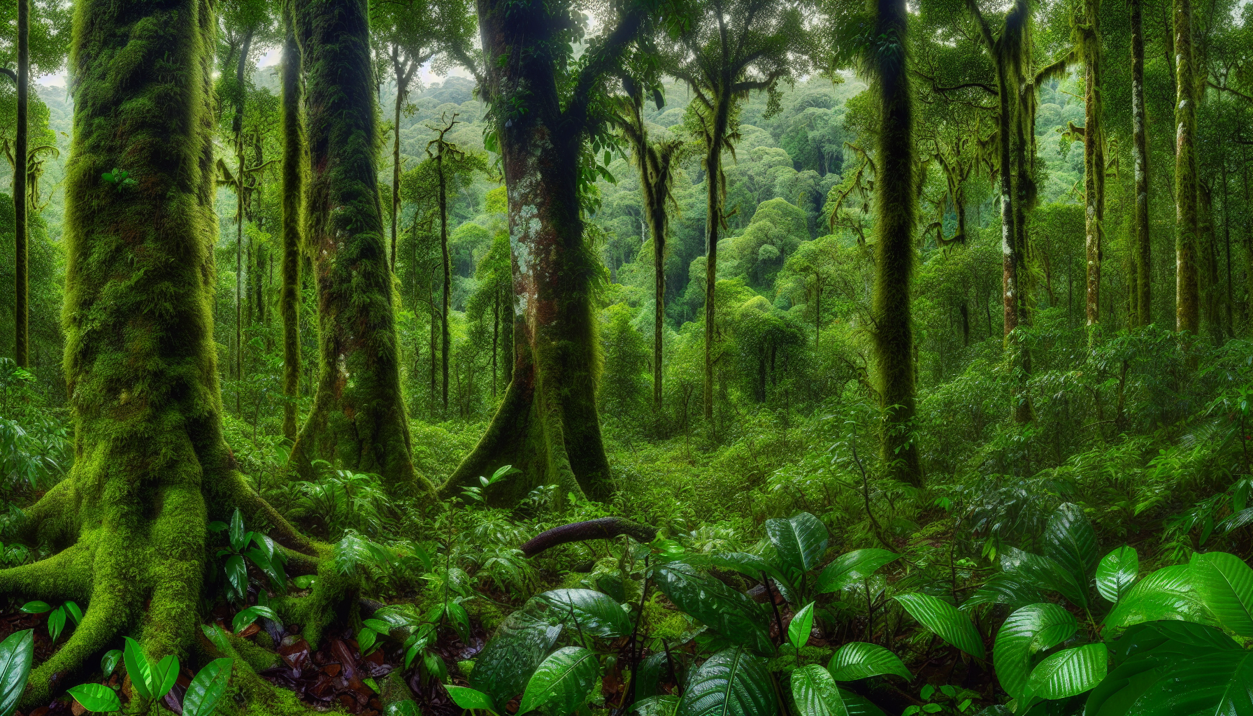 Lush rainforest in Corcovado National Park