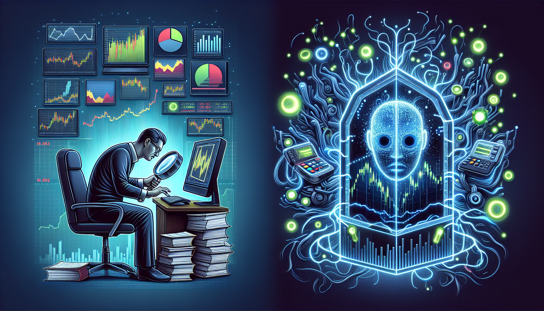 Comparison of manual trading and algorithmic trading