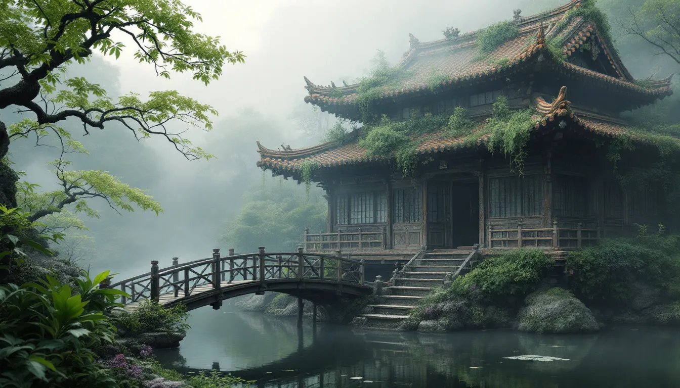 An ancient Japanese temple representing the origins of wabi sabi aesthetics.