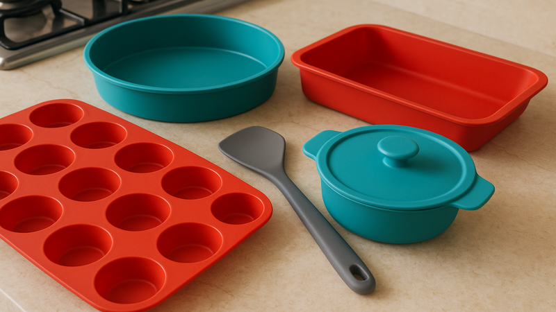 Silicone cookware is becoming immensely popular.