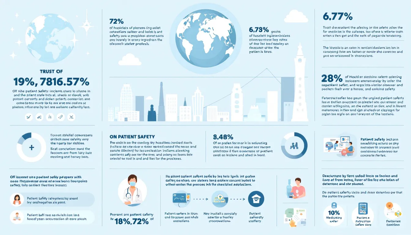 Gráfico que ilustra las iniciativas globales para la seguridad del paciente.