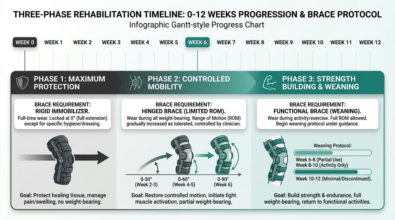 Phase-by-Phase: How Long and How Often to Wear the Brace (0–12 Weeks)