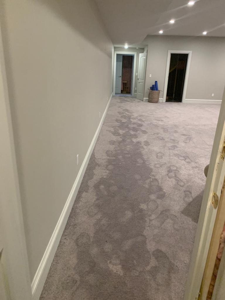 Water damage restoration process