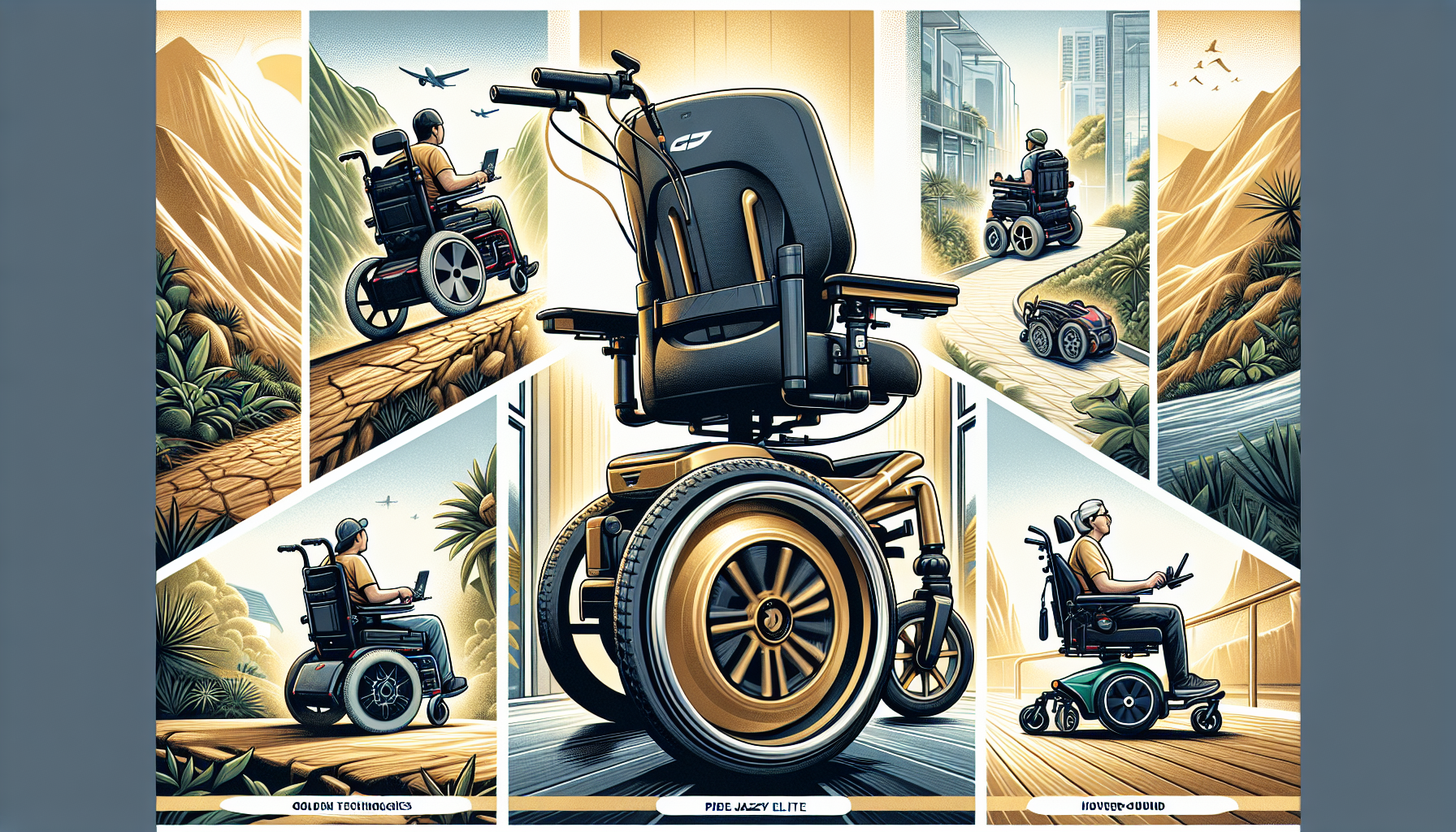 Illustration of top electric wheelchair models