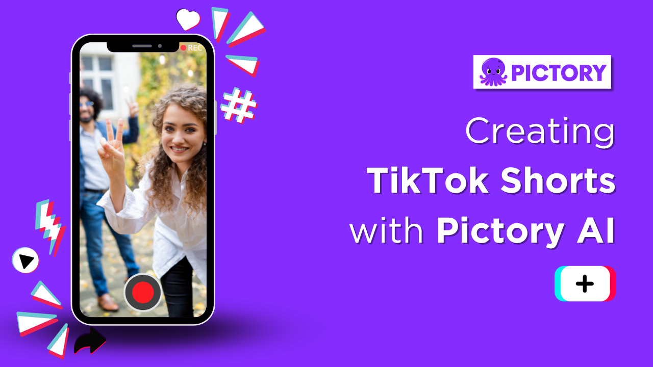 Create TikTok shorts with Pictory