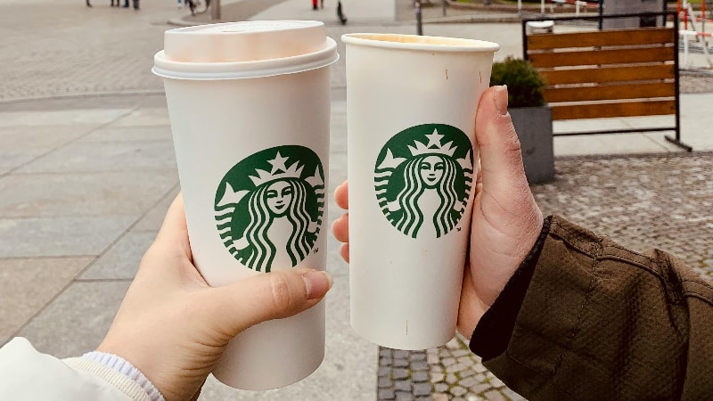 Starbucks coffee cups