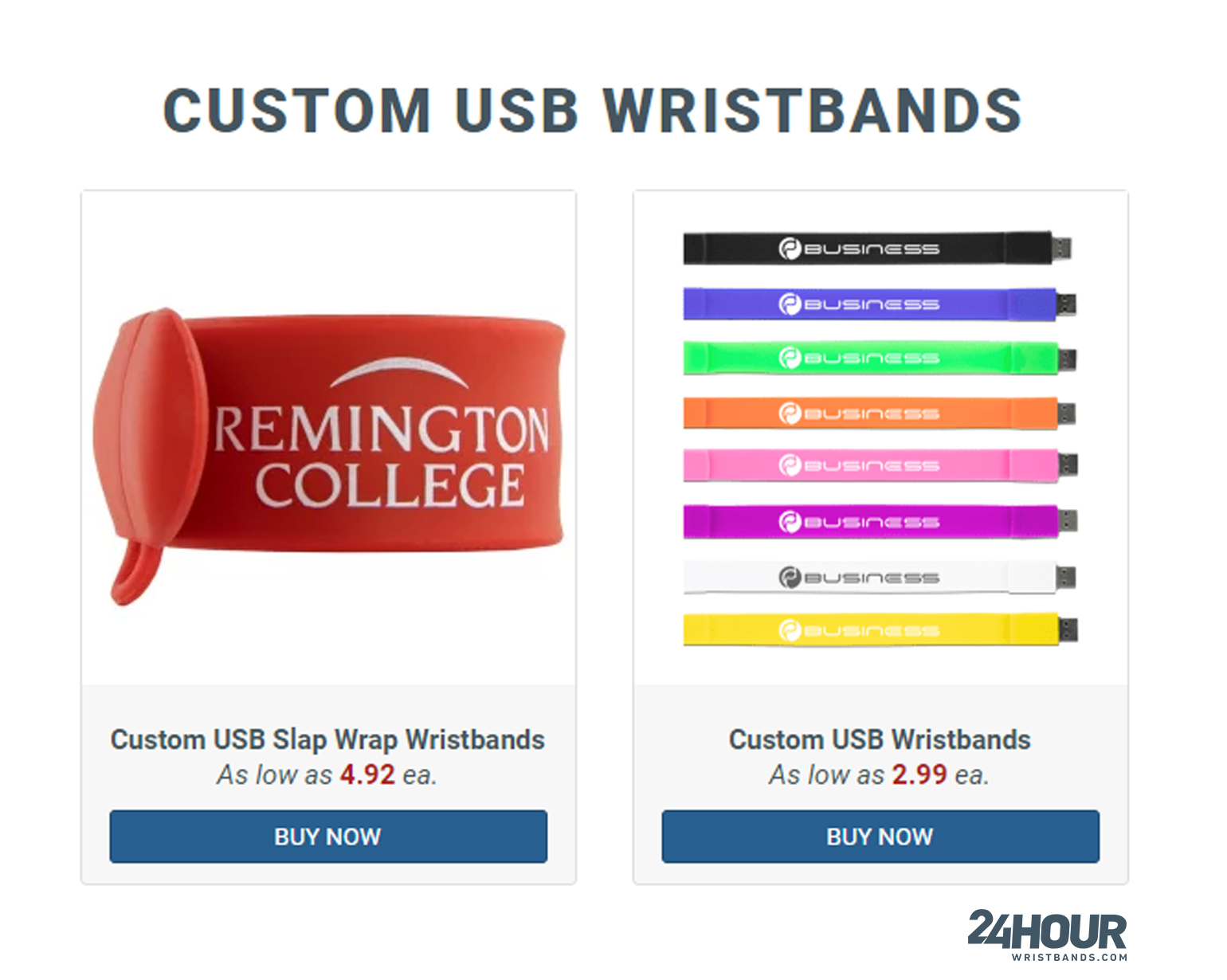 Custom USB Wristbands