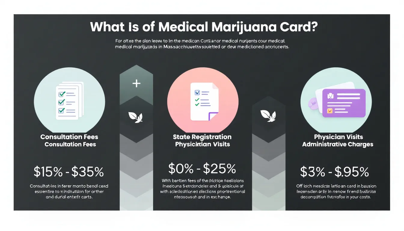 Costs associated with obtaining a medical marijuana card in Massachusetts.