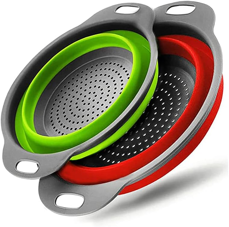 Collapsible strainers are the perfect way to save on RV storage space.