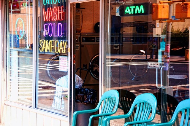 new york, manhattan, laundromat, 