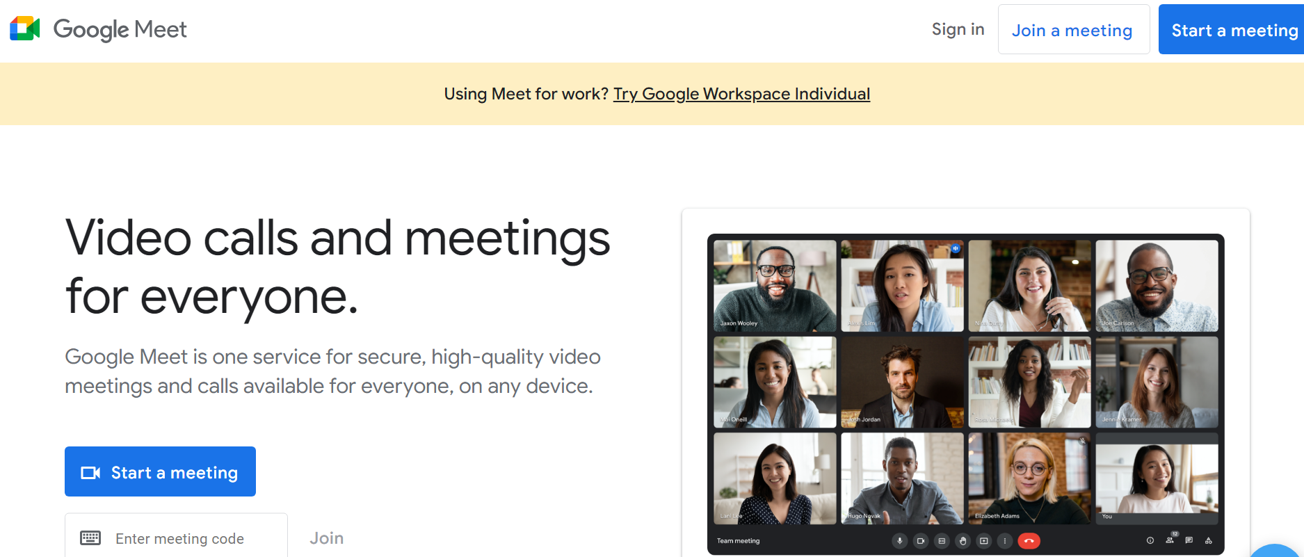 Google Hangouts for video conference calls