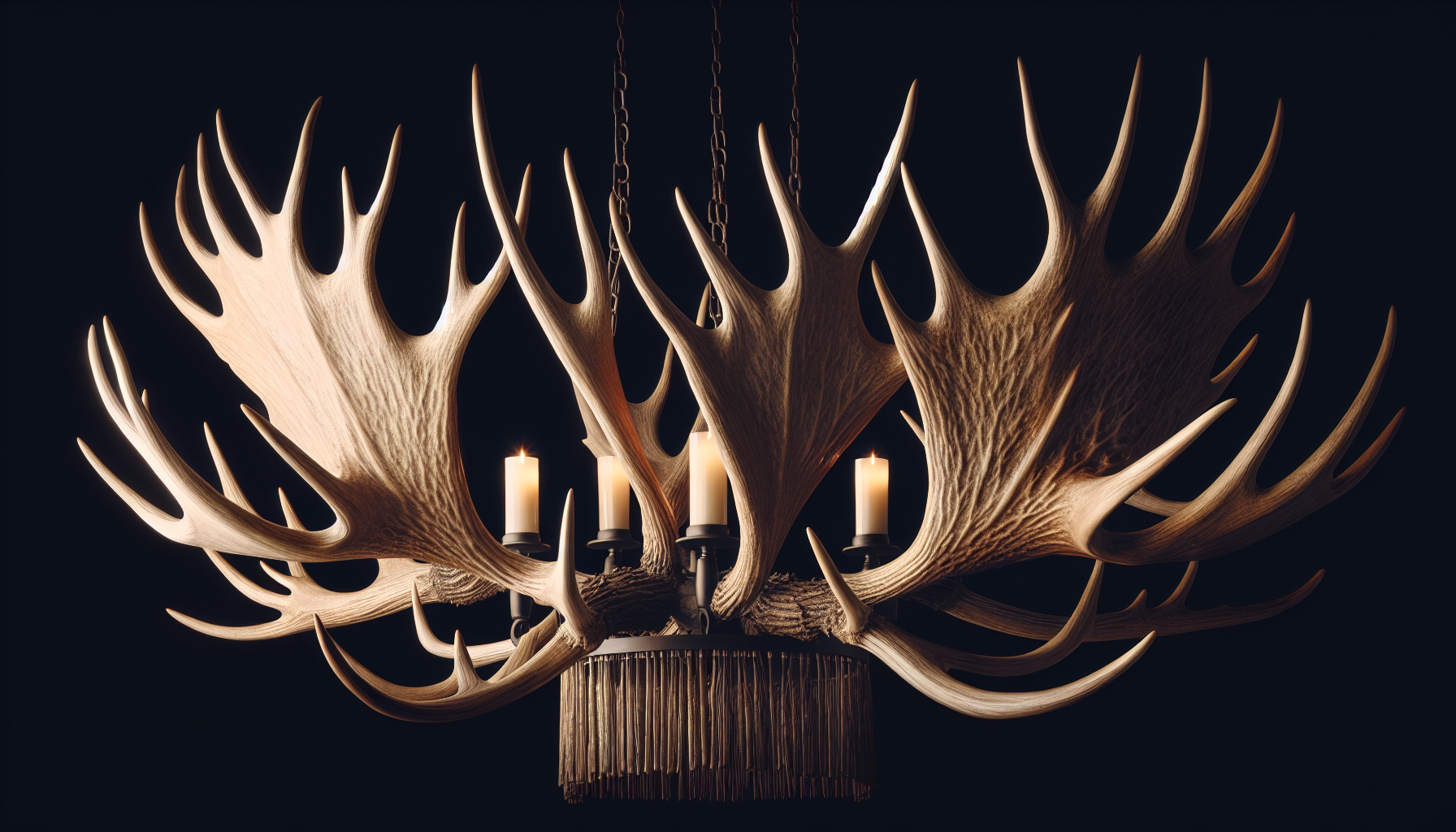 Moose antler chandelier design