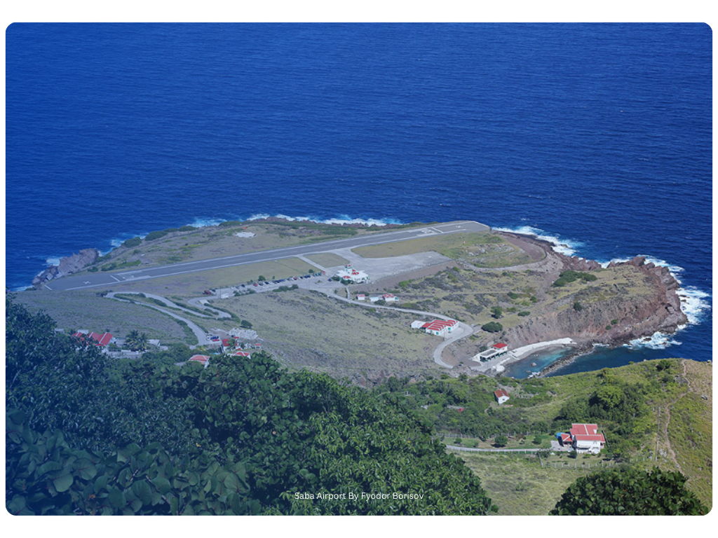 Saba Airport By Fyodor Borisov