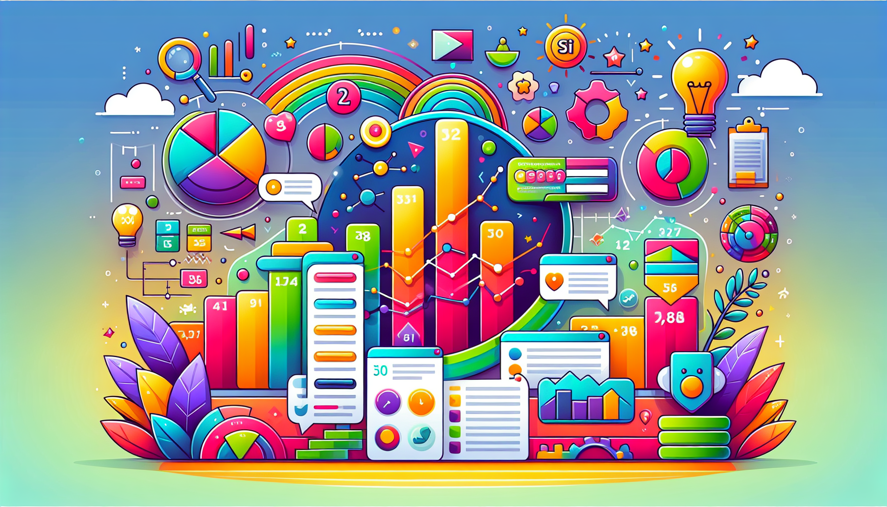 A visual representation of data analysis from the Sitebulb SEO tool.