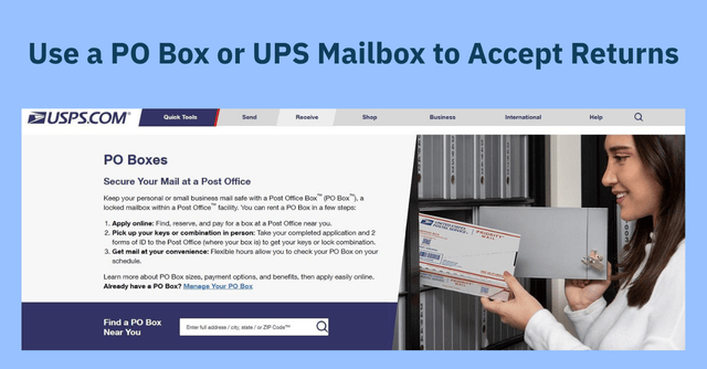 Use a PO Box or UPS Mailbox to Accept Returns